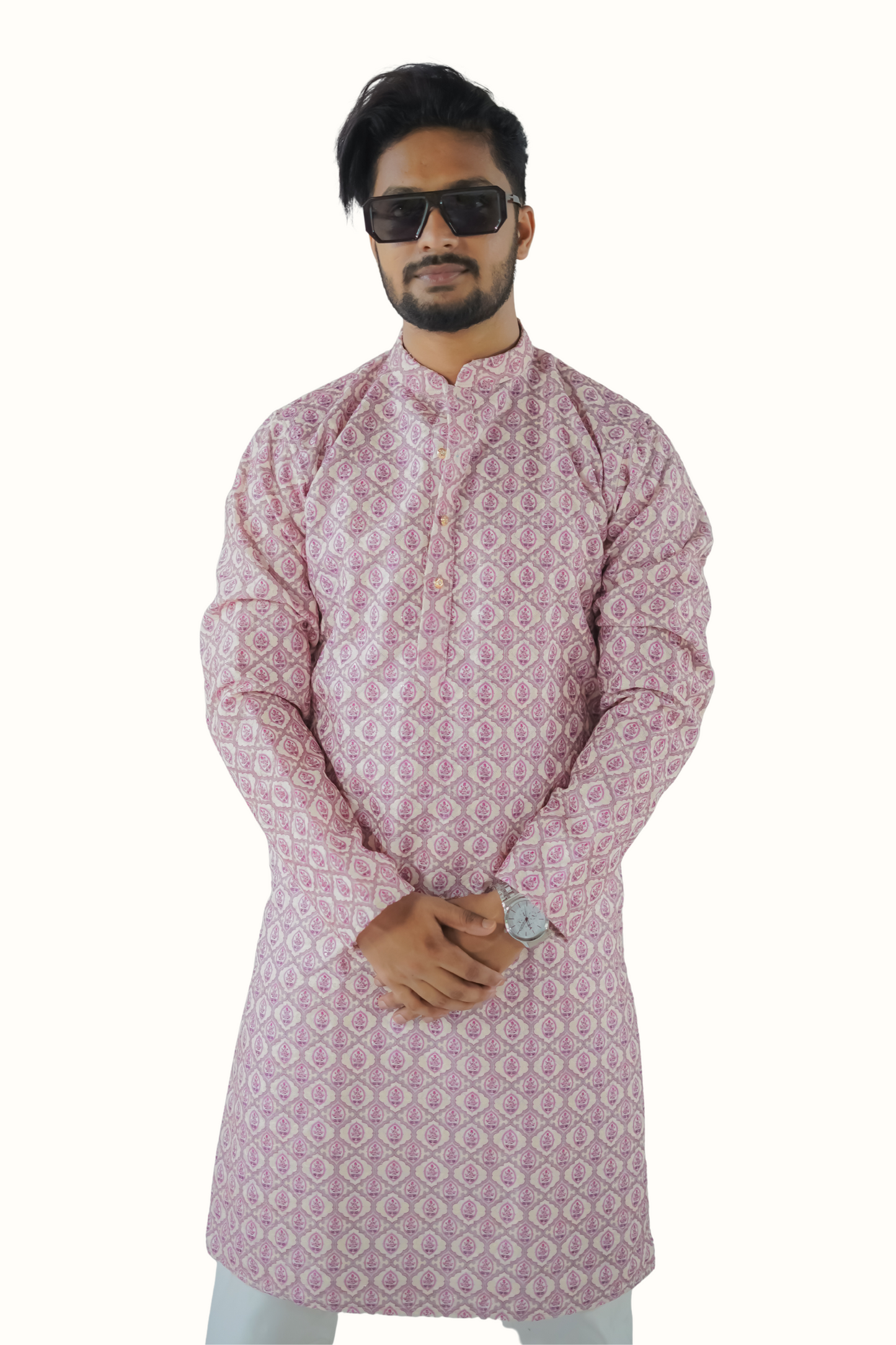 Onion Pink Kurta Set  pyjama ethnic wear set