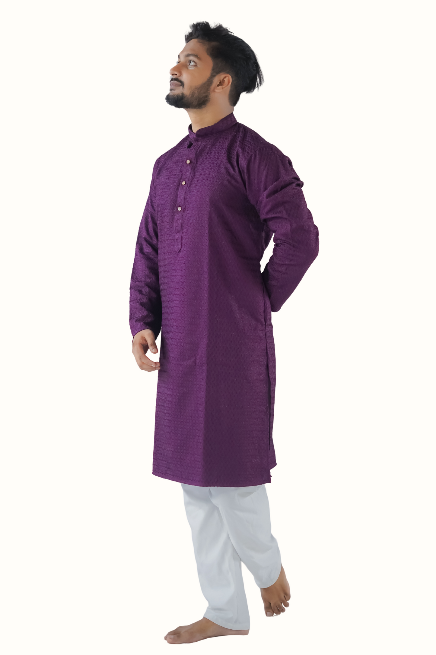 Mandarin Collar Kurta Pyjama Set