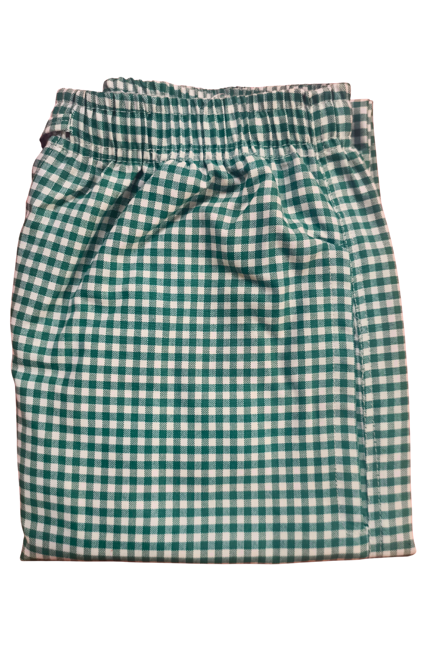 CottCraft Men’s Oxford Cotton Green & White Checked Straight-Fit Pyjama For Men