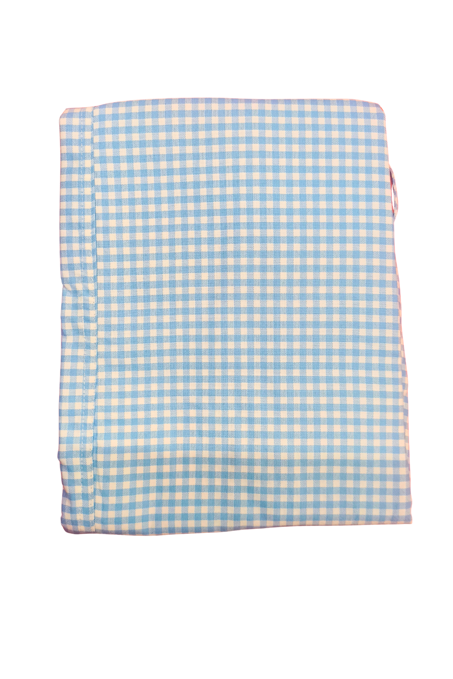 CottCraft Men’s Oxford Cotton Sky Blue & White Checked Straight-Fit Pyjama with Side Pockets